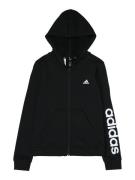 ADIDAS SPORTSWEAR Sportssweatjakke  sort / hvid