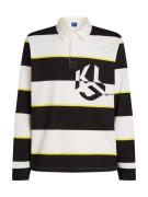 KARL LAGERFELD JEANS Sweatshirt  pastelgul / sort / hvid