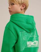 WE Fashion Sweatshirt  grøn / hvid