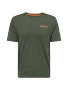 JACK & JONES Bluser & t-shirts 'JJERIK'  grøn-meleret / mørkeorange / ...