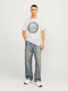 JACK & JONES Bluser & t-shirts 'JJJeans'  marin / hvid