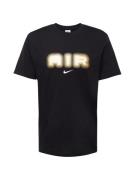 Nike Sportswear Bluser & t-shirts 'AIR'  gul / sort / hvid