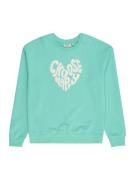 KIDS ONLY Sweatshirt 'KOGSMILLA'  mint / hvid