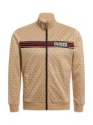 GUESS Sportssweatjakke 'KORBIN'  beige / rød / sort / hvid