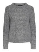 PIECES Pullover 'PCNINA'  grå-meleret