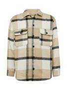 JACK & JONES Skjorte 'JEBRADLEY OLLIE'  creme / mørkebeige / sort