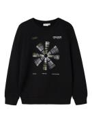 NAME IT Sweatshirt 'NKMNonen'  lyseblå / grøn / sort / hvid