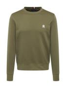 TOMMY HILFIGER Sweatshirt  oliven / hvid