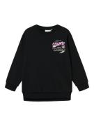 NAME IT Sweatshirt 'NUKKEL'  pink / sort / offwhite