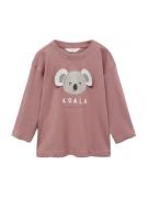 MANGO KIDS Shirts 'KOALA'  lysegrå / mørkerød / sort