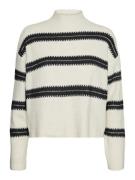 VERO MODA Pullover 'DAZZLE'  sort / æggeskal