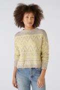 OUI Pullover  gul / taupe