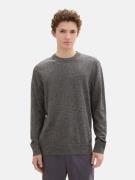 TOM TAILOR DENIM Pullover  antracit / sort