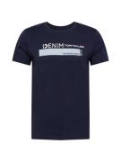 TOM TAILOR DENIM Bluser & t-shirts  natblå / lyseblå / hvid