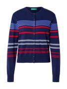 UNITED COLORS OF BENETTON Cardigan  navy / lyseblå / rød / hvid