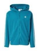 ADIDAS ORIGINALS Sweatjakke 'Adicolor'  azur / hvid