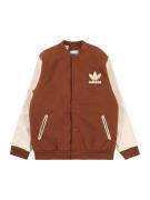 ADIDAS ORIGINALS Overgangsjakke  creme / kastaniebrun