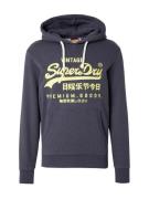 Superdry Sweatshirt  natblå / gul / hvid