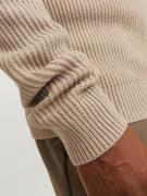 JACK & JONES Pullover 'JJPANNEL'  mørkebeige