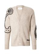 NN07 Cardigan 'Kyle'  beige-meleret / sort