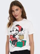 ONLY Shirts 'DISNEY CHRISTMAS'  hvid