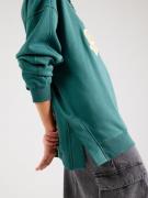 OH APRIL Sweatshirt 'Ivo'  smaragd / lyseorange / hvid