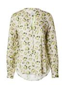 Emily Van Den Bergh Bluse  beige / lime / mørkegrøn