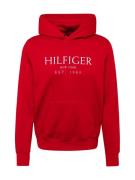 TOMMY HILFIGER Sweatshirt  rød / hvid