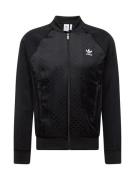 ADIDAS ORIGINALS Sweatjakke  sort / hvid