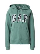 GAP Sweatjakke 'HERITAGE'  navy / jade / hvid