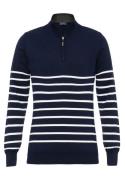 Felix Hardy Pullover  navy / hvid