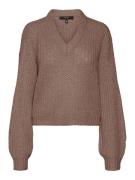 VERO MODA Pullover 'VMThunder'  brun