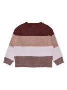 KIDS ONLY Pullover 'Sandy'  lysebeige / brun-meleret / carminrød / hvi...