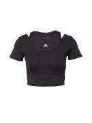 ADIDAS PERFORMANCE Funktionsbluse 'Hiit Aeroready '  sort / hvid