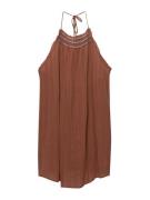 Pull&Bear Sommerkjole  brun / lilla / sort