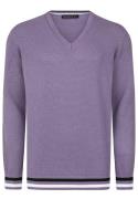 Felix Hardy Pullover  lilla / sort / hvid