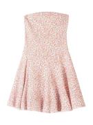 Bershka Sommerkjole  oliven / lilla / pink / hvid