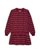 Calvin Klein Jeans Kjole  bordeaux / hvid