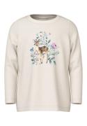 NAME IT Bluser & t-shirts 'NMFOletta'  creme / brun / grøn / lilla