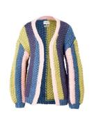 FRNCH PARIS Oversized cardigan 'Lobelia'  blå / indigo / lemon / lyser...