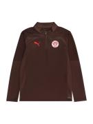 PUMA Funktionsskjorte 'FCSP'  choko / rød / hvid