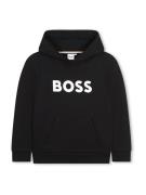 BOSS Sweatshirt  sort / hvid