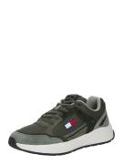 Tommy Jeans Sneaker low  oliven / pastelgrøn / rød / hvid