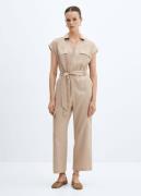 MANGO Jumpsuit 'Quita'  beige