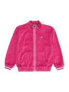 UNITED COLORS OF BENETTON Overgangsjakke  magenta / hvid