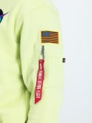 ALPHA INDUSTRIES Sweatshirt 'Space Shuttle '  lime / blandingsfarvet