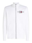 TOMMY HILFIGER Sweatjakke  rød / sort / hvid