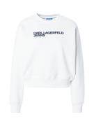 KARL LAGERFELD JEANS Sweatshirt 'ESSENTIAL'  sort / hvid