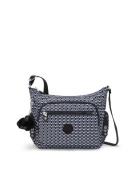 KIPLING Skuldertaske 'Gabbie'  sort / hvid