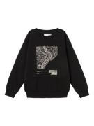 NAME IT Sweatshirt  sort / hvid